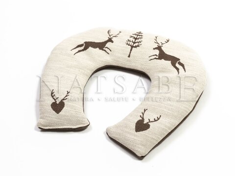 Ulbrich - Tessitura Artistica - Cuscino a collare con Noccioli di Ciliegia Alce | Rimedi naturali |  Erboristeria Natsabe: vendita online | erbe officinali, tisane, integratori