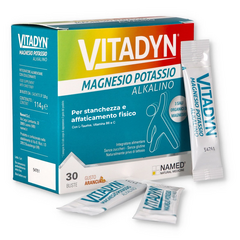 Vitadyn Alkalino - Magnesio e Potassio - 30 bustine da 3,8 g