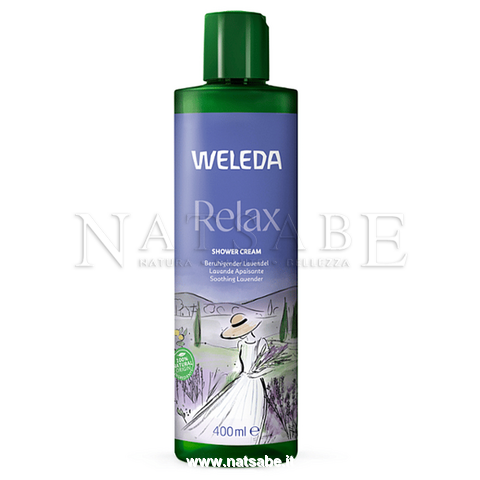 Weleda - Doccia Cremosa alla Lavanda - Relax - 400 ml | Bagnoschiuma e shampodoccia |  Erboristeria Natsabe: vendita online | erbe officinali, tisane, integratori
