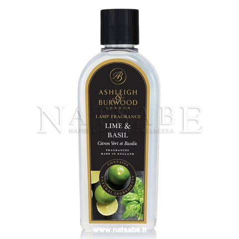 Ashleigh & Burwood - London - Essenza per Lampada Catalitica - Limone e basilico - 500 ml | Essenze per diffusori  |  Erboristeria Natsabe: vendita online | erbe officinali, tisane, integratori