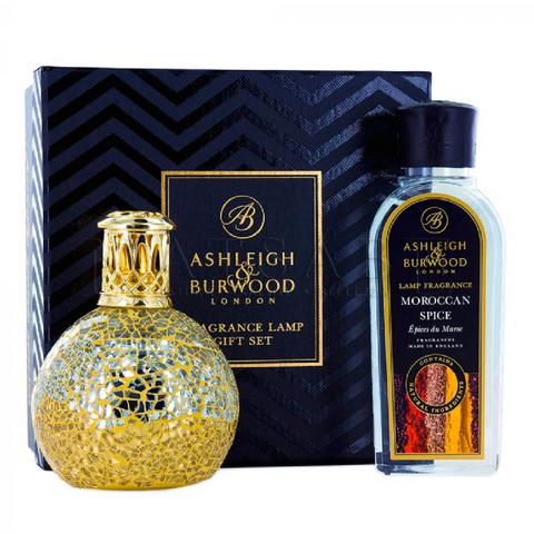 Ashleigh & Burwood - London - Lampada Catalitica Mosaico small - confezione regalo con Essenza Moroccan Spice 250 ml | Diffusori di essenze |  Erboristeria Natsabe: vendita online | erbe officinali, tisane, integratori
