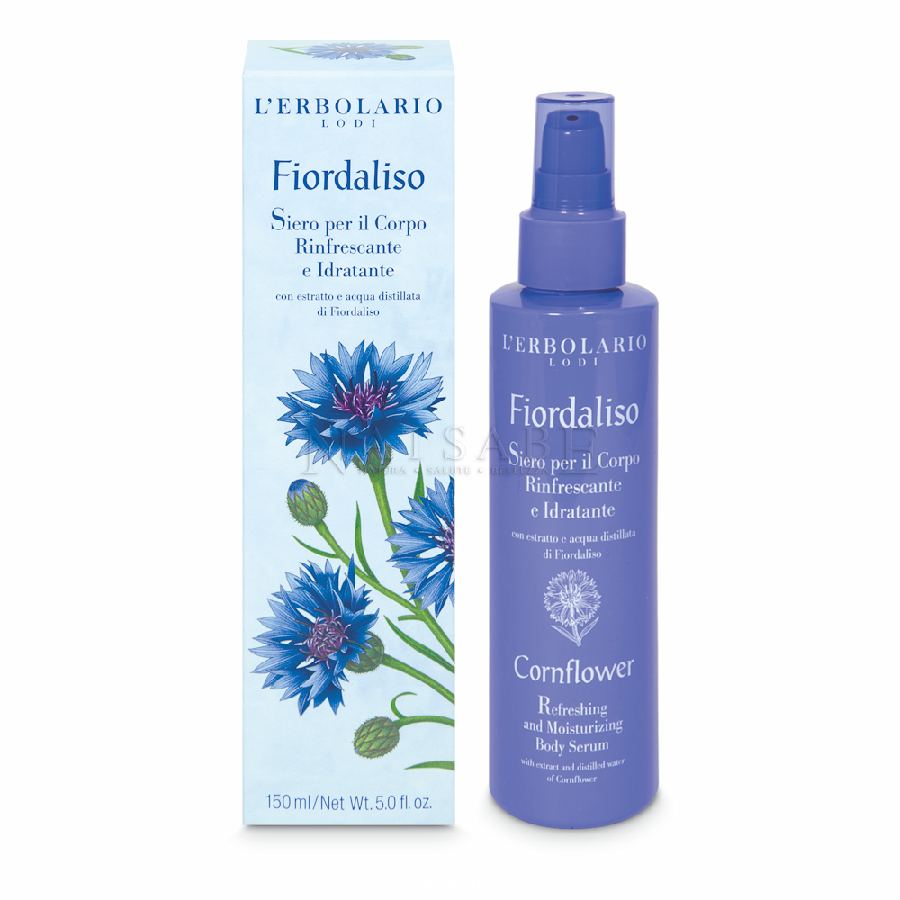 Erbolario - Fiordaliso - Siero Corpo Rinfrescante e Idratante - 150 ml | Creme corpo |  Erboristeria Natsabe: vendita online | erbe officinali, tisane, integratori