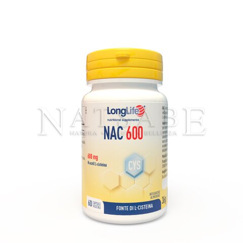 Long life - Phoenix - Nac 600 - 60 capsule vegetali da 0,700 mg | Benessere delle Vie Respiratorie |  Erboristeria Natsabe: vendita online | erbe officinali, tisane, integratori