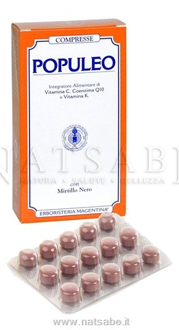 Erboristeria Magentina - Populeo - Integratore alimentare con Mirtillo Nero - 40 compresse | Emorroidi |  Erboristeria Natsabe: vendita online | erbe officinali, tisane, integratori