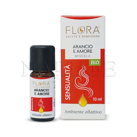 Flora - Miscela di oli essenziali - Arancio e Amore - 10 ml | Miscele di oli essenziali puri |  Erboristeria Natsabe: vendita online | erbe officinali, tisane, integratori