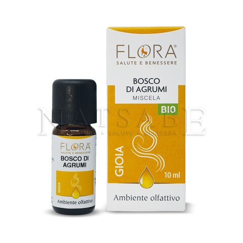 Flora - Miscela di oli essenziali - Bosco di Agrumi - 10 ml | Miscele di oli essenziali puri |  Erboristeria Natsabe: vendita online | erbe officinali, tisane, integratori