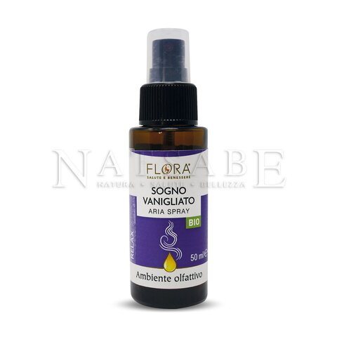 Flora - Spray Ambiente - Sogno Vanigliato - 50 ml | Spray ambiente |  Erboristeria Natsabe: vendita online | erbe officinali, tisane, integratori