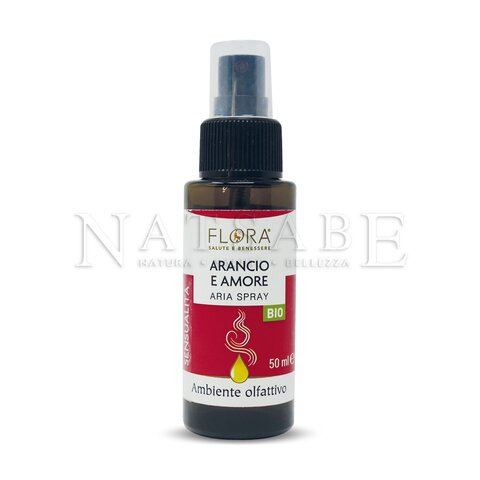 Flora - Spray Ambiente - Arancio e Amore - 50 ml | Spray ambiente |  Erboristeria Natsabe: vendita online | erbe officinali, tisane, integratori