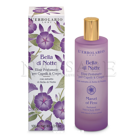 Erbolario - Bella di Notte - Elisir profumato per Capelli e Corpo - 100 ml | Oli per il corpo |  Erboristeria Natsabe: vendita online | erbe officinali, tisane, integratori