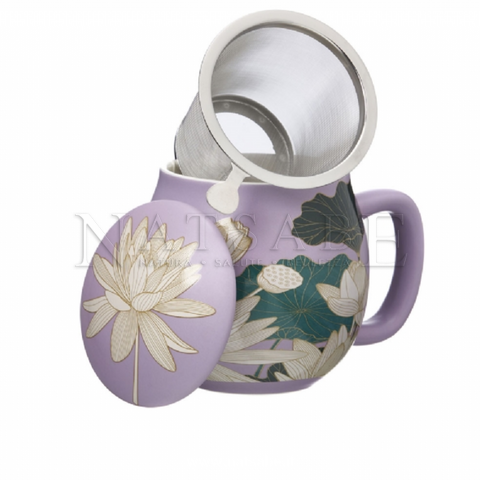 Snak - La Via del Tè - Herbal tea cup Camilla - Ninfea Lavender | Tea Cups | Erboristeria Natsabe: online selling