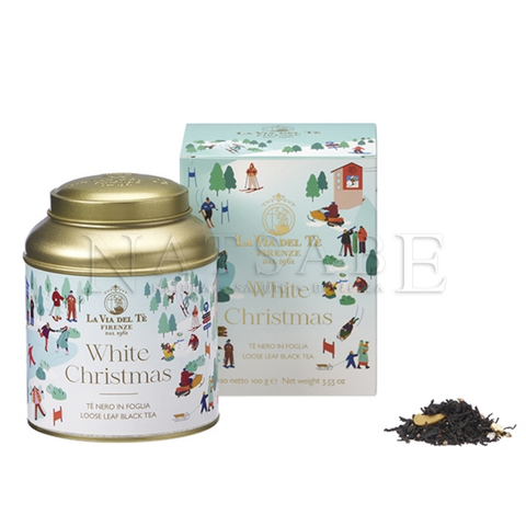 Snak - La Via del Tè - Christmas Tea White Christmas - tin 100g | Gift Set | Erboristeria Natsabe: online selling