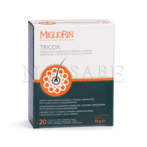 Cosval - Capelli - Migliorin Tricox Integratore - 20 giorni di trattamento | Pelle e capelli |  Erboristeria Natsabe: vendita online | erbe officinali, tisane, integratori