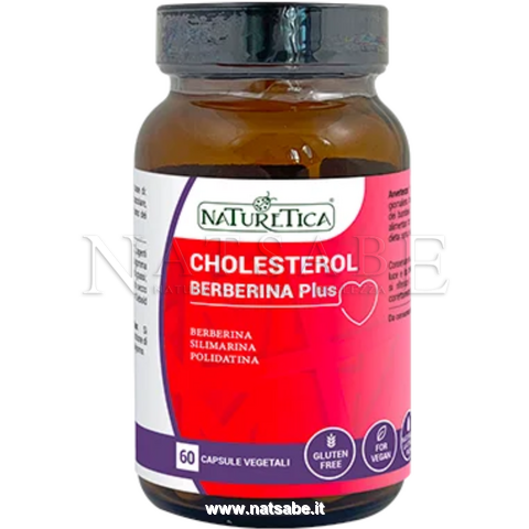 Naturetica - Cholesterol Berberina Plus - 60 capsules 646 mg | Cholesterol and Triglycerides | Erboristeria Natsabe: online selling