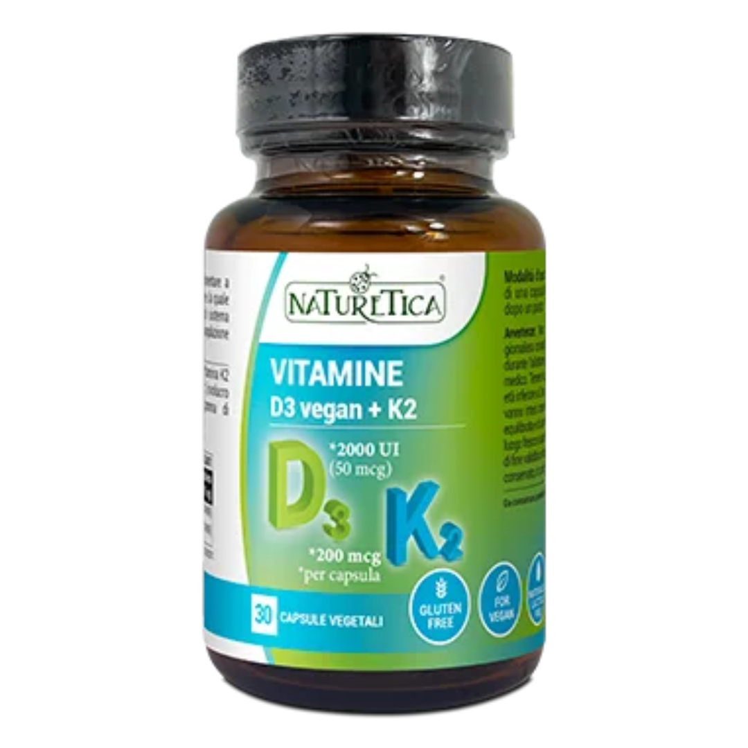 Vitamine D3 vegan+K2 - 30 capsule da 437 mg
