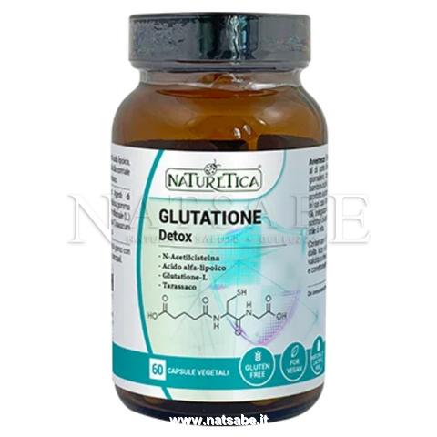 Naturetica - Glutatione Detox - 60 capsule da 723 mg | Fegato e Depurazione |  Erboristeria Natsabe: vendita online | erbe officinali, tisane, integratori