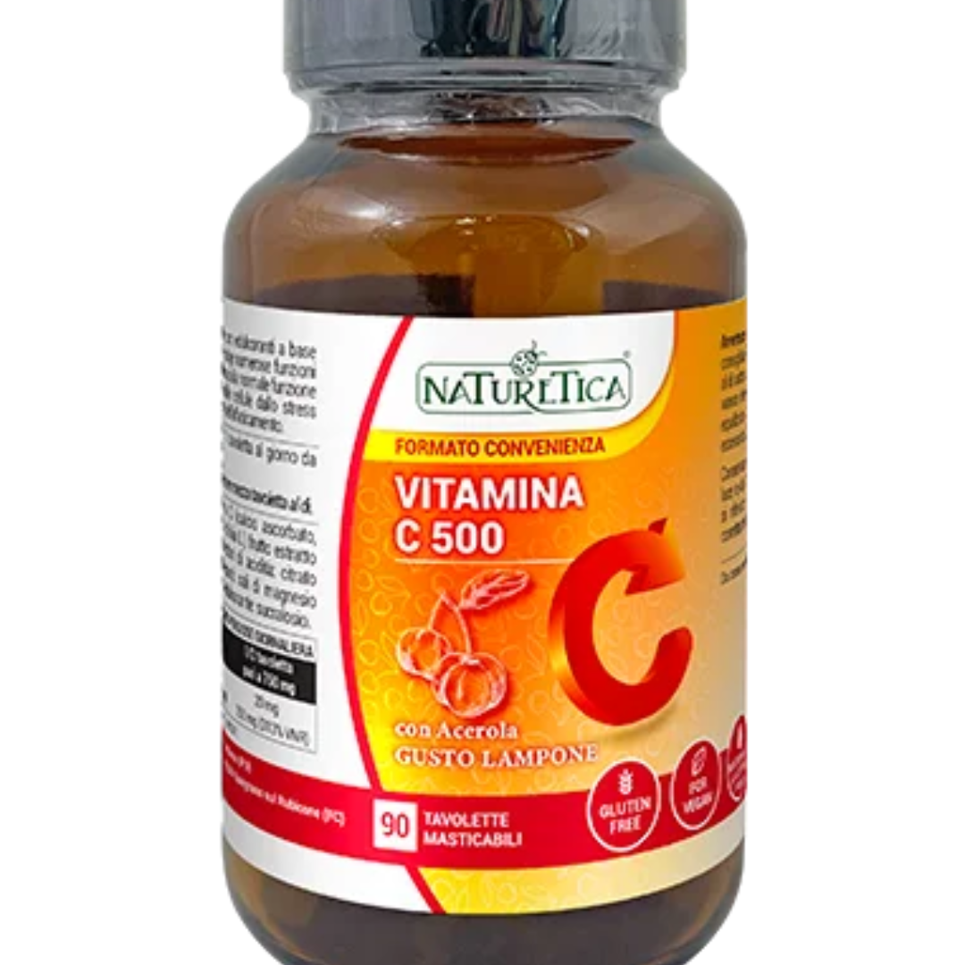 Vitamina C 500 - 90 tavolette masticabili gusto lampone