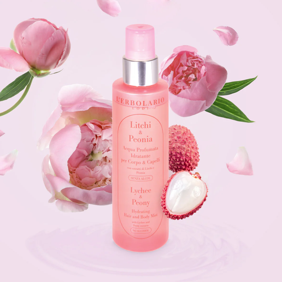 Acqua Profumata Corpo e Capelli - Litchi e Peonia - 150 ml