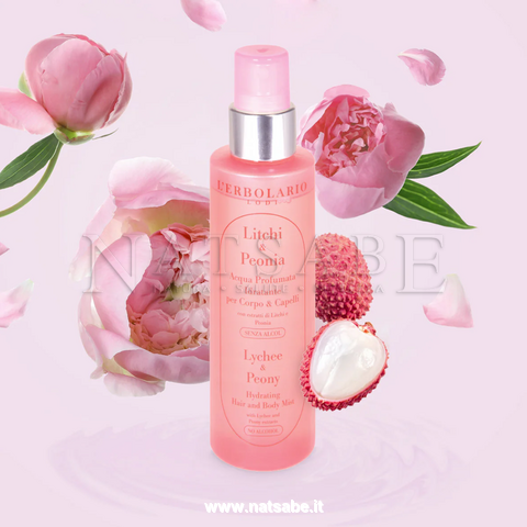 Erbolario - Acqua Profumata Corpo e Capelli - Litchi e Peonia - 150 ml | Profumi |  Erboristeria Natsabe: vendita online | erbe officinali, tisane, integratori