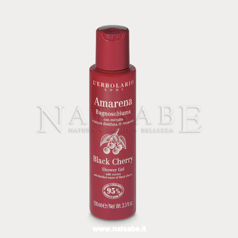 Erbolario - Amarena - Bagnoschiuma - 100 ml | Bagnoschiuma e shampodoccia |  Erboristeria Natsabe: vendita online | erbe officinali, tisane, integratori