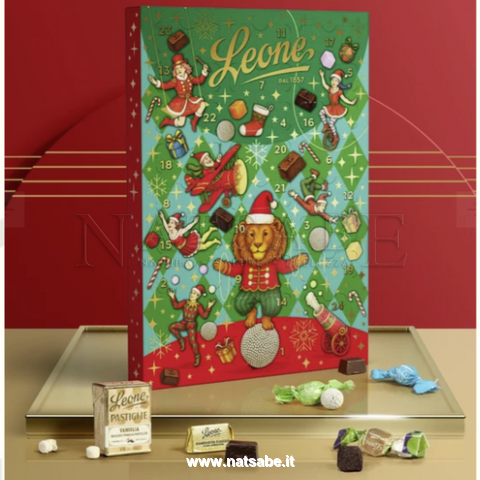 Leone - Calendario dell'Avvento 2026 - Cioccolatini e Praline Leone |  |  Erboristeria Natsabe: vendita online | erbe officinali, tisane, integratori